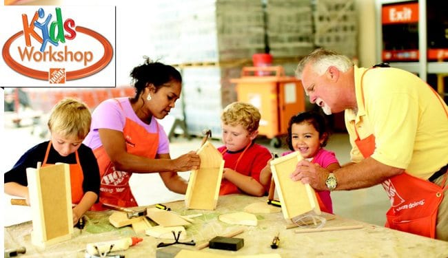 Home Depot Free Kids Building Workshop